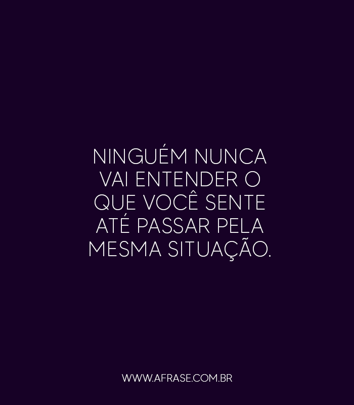 A Frase - Ninguém